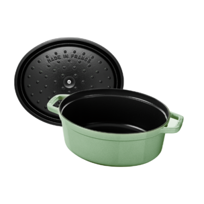 STAUB - Olla Cocotte ovalada, verde menta, 29cm - Imagen 2