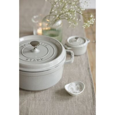 Staub - Olla Cocotte, color trufa blanca, 22 cm - Imagen 5