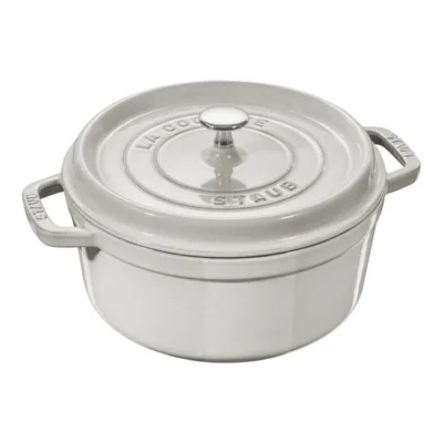 Staub - Olla Cocotte, color trufa blanca, 22 cm