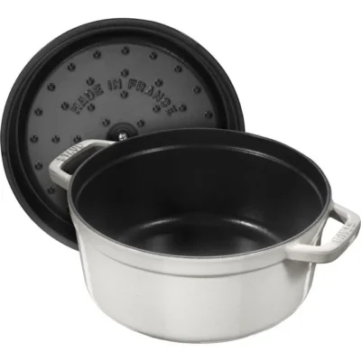 Staub - Olla Cocotte, color trufa blanca, 22 cm - Imagen 2